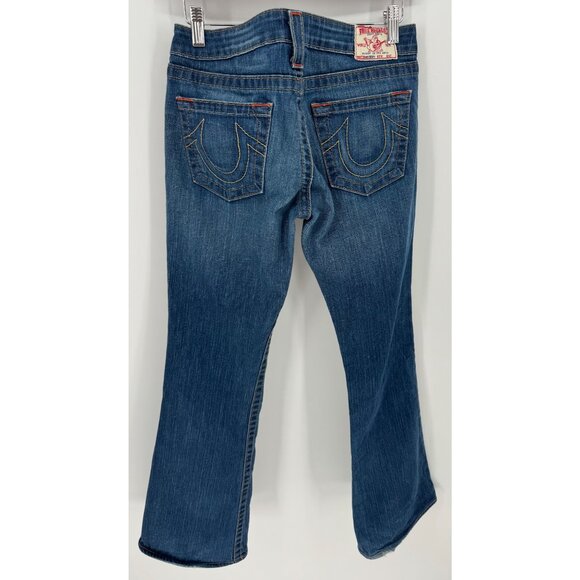 True Religion Womens Vintage Flared Mid Rise Denim Jean - Picture 2 of 12